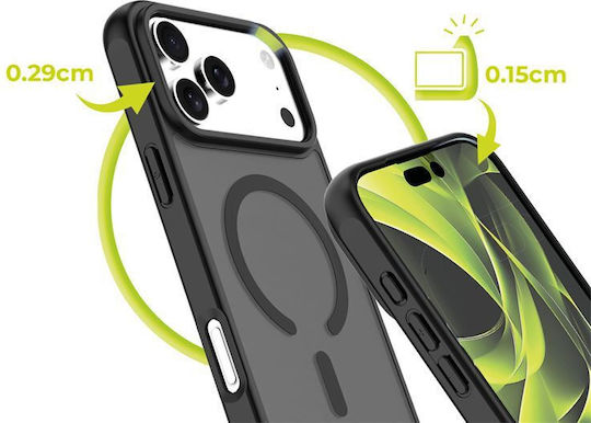 Mobile Origin Back Cover Σιλικόνης 1.5mm Μαύρο (iPhone 17 Pro Max)