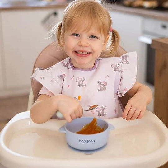 Babyono Baby Food Bowl made of Silicone Blue