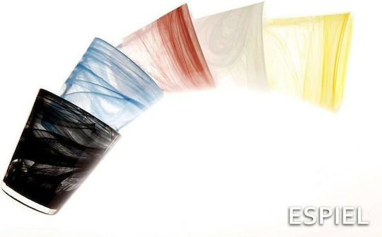 Espiel Atlas Set of Glasses White Wine / Water made of Glass in White Color 120ml 6pcs