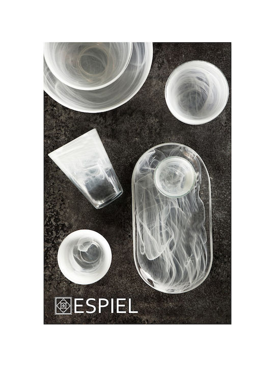 Espiel Atlas Set of Glasses White Wine / Water made of Glass in White Color 120ml 6pcs