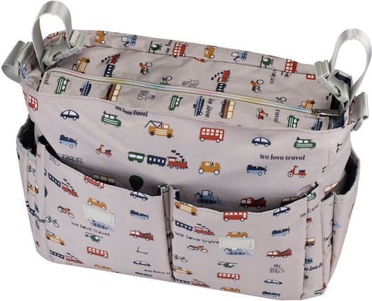 My Bag's Τσάντα-Αλλαξιέρα Ώμου/Χειρός Γκρι 38x30εκ.
