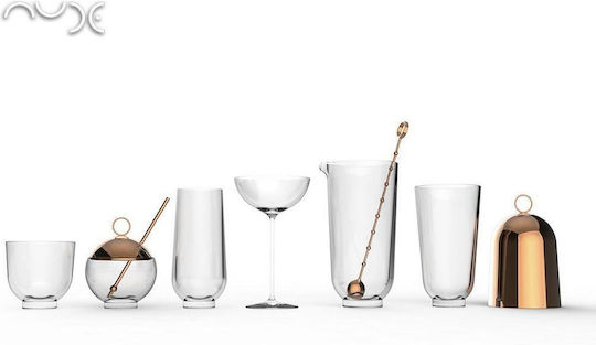 Espiel Nude Hepburn Set of Glasses Cocktail/Drinking made of Crystal in White Color 6pcs