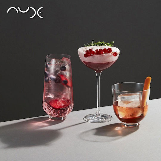 Espiel Nude Hepburn Set of Glasses Cocktail/Drinking made of Crystal in White Color 6pcs