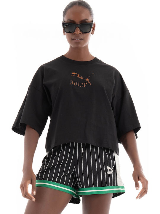 Classics Women's Athletic T-shirt Animal Print Black