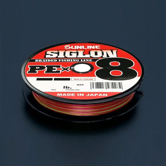 Sunline Siglon Pe×8 300m Πολύχρωμο Νήμα – 8κλωνο Γλυκό & Αλμυρό Νερό 4.0