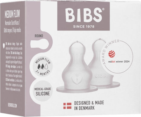 Bibs Θηλές από Σιλικόνη Μέτριας Ροής για 2+ μηνών 2τμχ