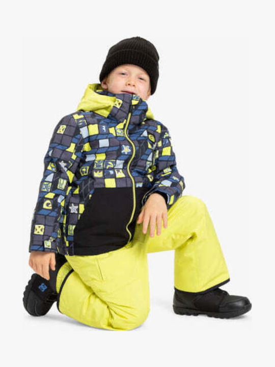 Little Mission Waterproof Kids Casual Coat with Lining and Hood Yellow
