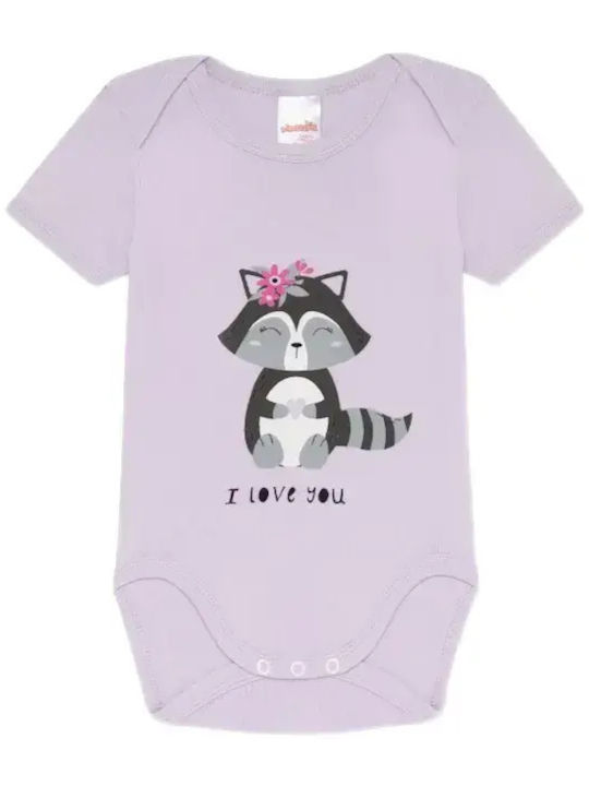 Minerva Short-Sleeved White, Lilac 2pcs