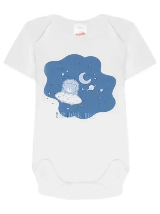 Minerva Astro Dino Mâneca scurta Light Blue, White 3buc