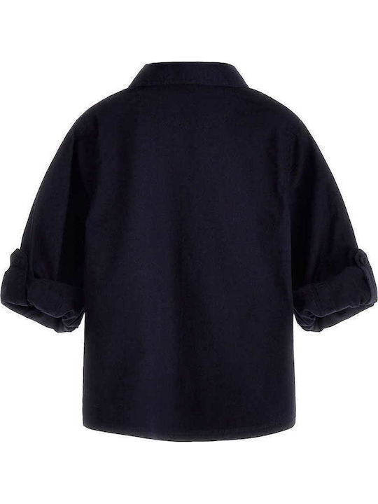 Copii Cămașă Cu mânecă lungă Dark Blue