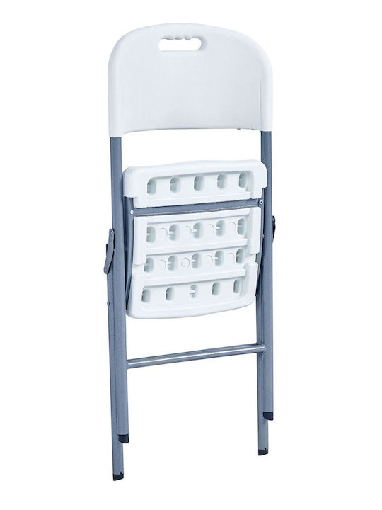 Outdoor Chair Metallic Gray 47x56x84cm