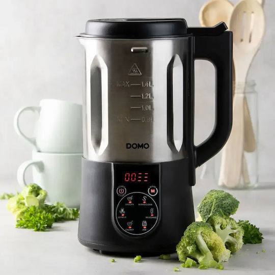 Domo Θερμομάγειρας 1200W με Χωρητικότητα 1.4lt Γκρι