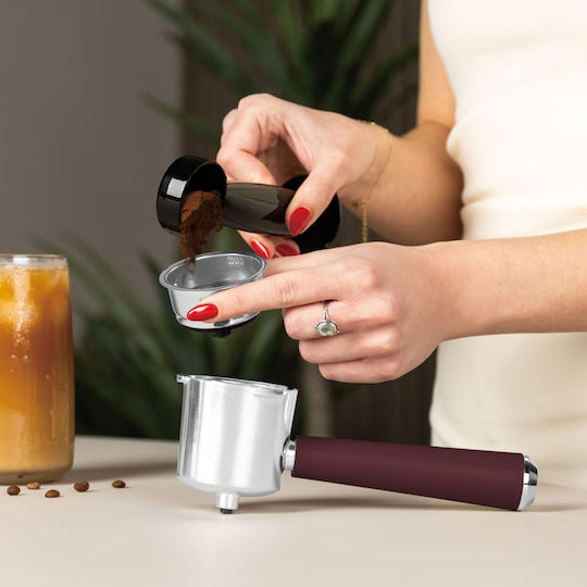 Berlinger Haus Μηχανή Espresso 950W Πίεσης 20bar Γκρι BH-9855