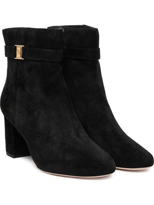 Suede Women's Ankle Boots Black