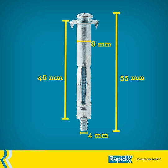 Rapid Ξυλόβιδα Μεταλλική 10τμχ 25kg