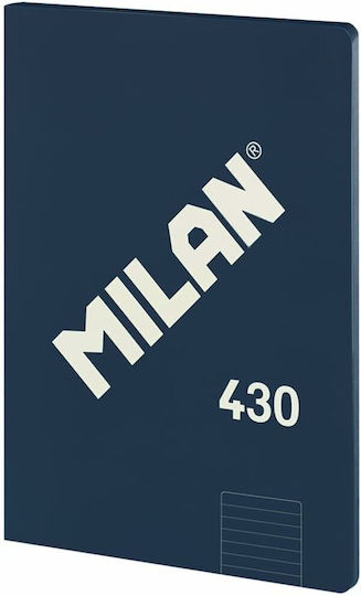 Milan Τετράδια Ριγέ Α4 48 Φύλλων Μπλε 3τμχ