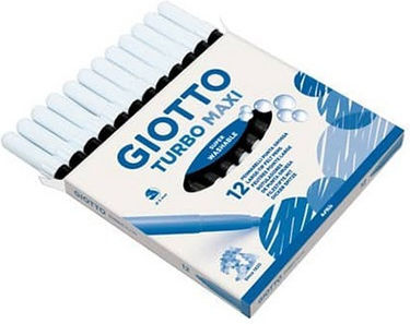Giotto Schwarz Zeichenmarker 5mm Dicke Dünne Set 12Stück
