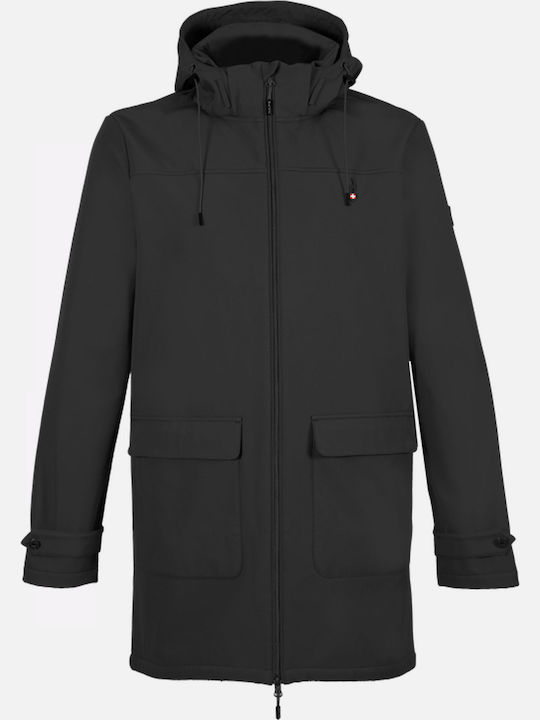Χειμωνιάτικο Μπουφάν Softshell Αδιάβροχο και Αντιανεμικό Cielo Black