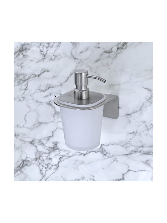 Inter Ceramic Επιτοίχιο Dispenser από Ανοξείδωτο Ατσάλι Γκρι 300ml