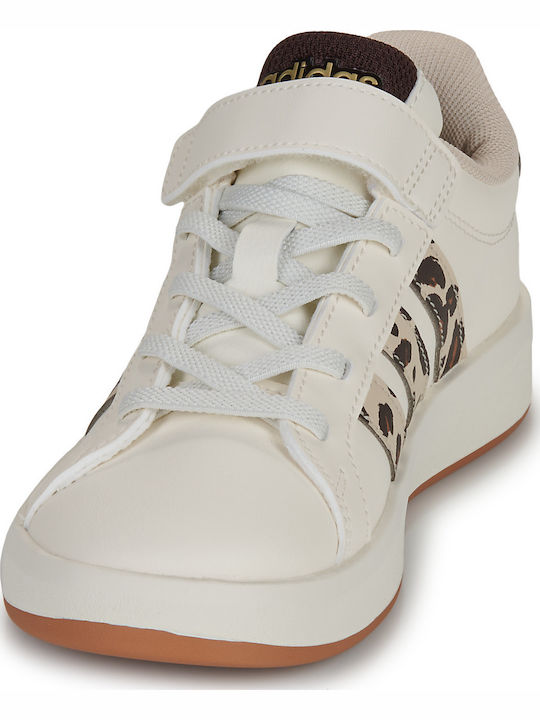 Grand Court Kinder Sneaker mit Bügel- und Schleifenverschluss Weiß