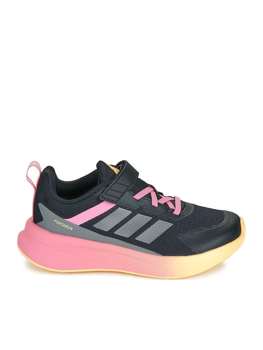Fortarun Fortarun 4.0 Kids Sports Shoes Running with Hoop & Loop Closure Black
