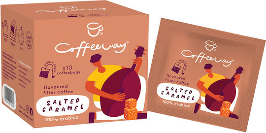 Coffeeway Filter Coffee Arabica Salted Caramel Whole Beans 10x7.5gr