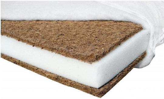 Smartic Saltea Pentru Patut cu Nucă de cocos & Latex 60cmx120cmx10cm