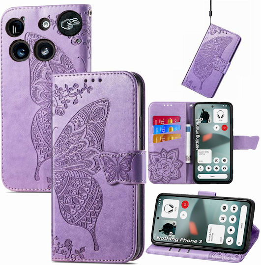 Book Synthetic Leather Purple (Nothing Phone (3))