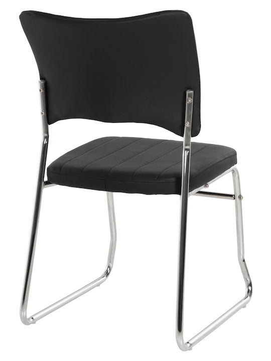 Stuhl Quenti in Schwarz Farbe 47x54x84cm 4Stück
