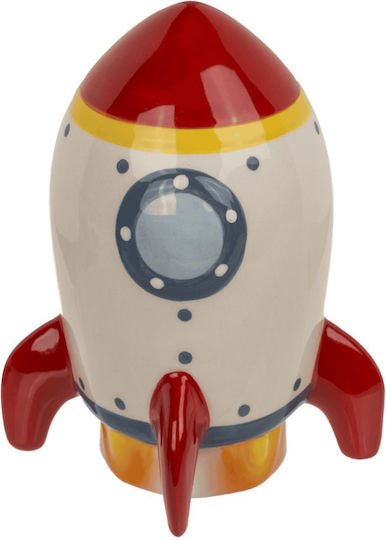 Kinder Sparbüchse Rakete Keramik