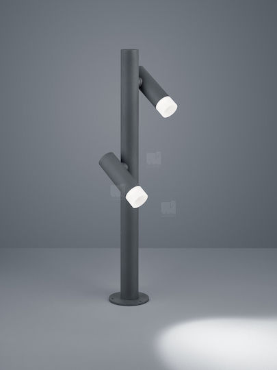 Helestra LED Floor Lamp with Warm White Light 780lm Gray