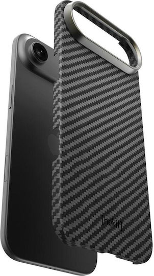 Nekit Задна корица Пластмаса / Aramid Fiber 1мм Черен (iPhone Air)