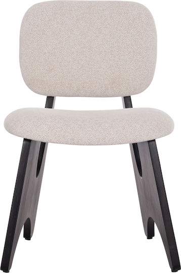 Bellisi Dining Room Fabric Chair Ecru 53x56x78cm