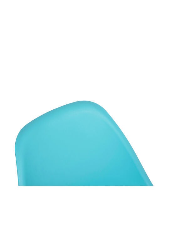 Twist Twist Dining Room Wooden Chair Turquoise 46x50x82cm