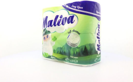 Zebra Maliva Χαρτί Υγείας 3 Φύλλων 4 Συσκευασίες 3800090303985