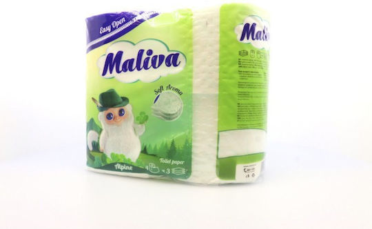 Zebra Maliva Χαρτί Υγείας 3 Φύλλων 4 Συσκευασίες 3800090303985