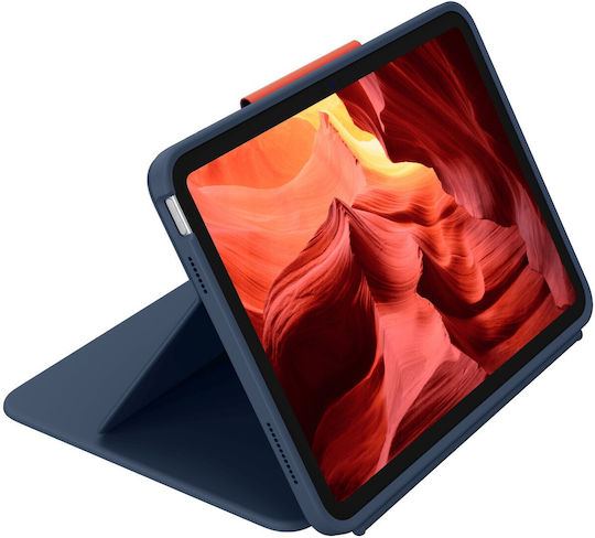 Logitech Combo 4 Touch Флип капак Устойчив с Клавиатура Син (iPad 10-то поколение) 920-011182