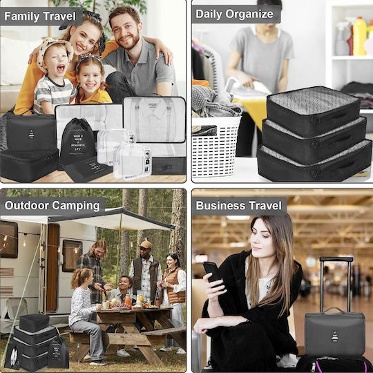 Quasar Organizator auto Neagră 8buc