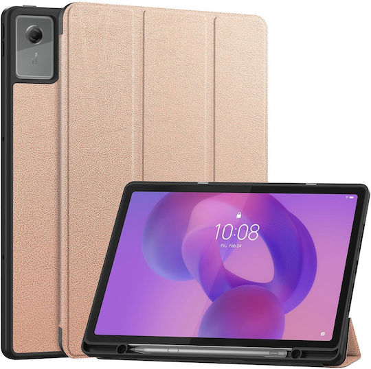 Flip Cover Ανθεκτική με Πληκτρολόγιο Ροζ (Lenovo Idea Tab Plus 12.1)