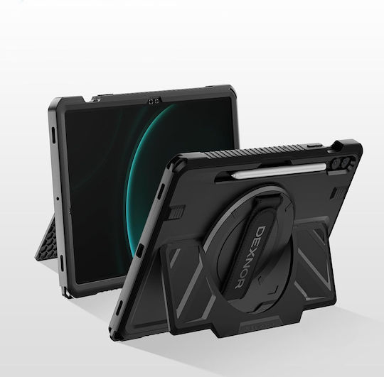 Dexnor Back Cover Rotating Durable Blacη (Samsung Galaxy Tab S9 FE+)