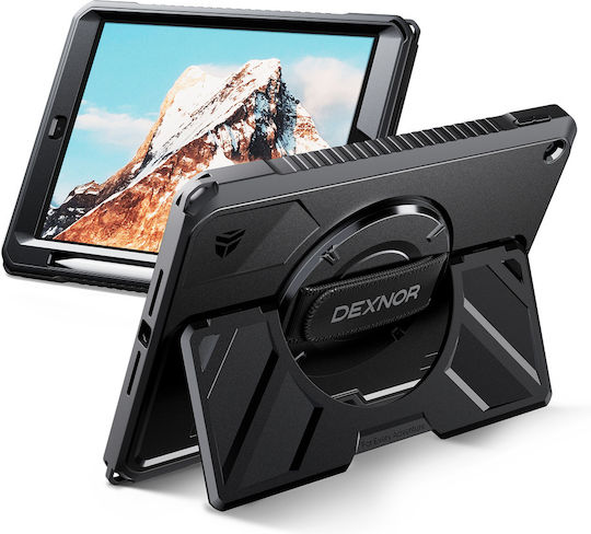 Dexnor Back Cover Rotating Durable Blacη (iPad 10.2" 2021/2020/2019 (9th/8th/7th gen.))