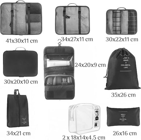 Quasar Organizator auto Neagră 8buc
