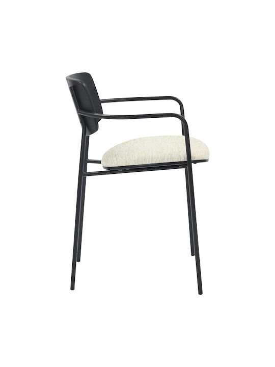 Vikki Председки Трапезария Black-ecru 1бр 54x54x75бр