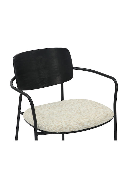 Vikki Председки Трапезария Black-ecru 1бр 54x54x75бр