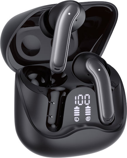 Techsuit EchoFit Pro In-Ear Bluetooth-Freisprecheinrichtung Kopfhörer mit Ladeetui Schwarz