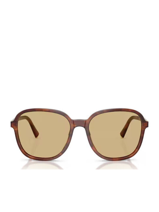 Miu Miu Unisex Γυαλιά Ηλίου με Καφέ Ταρταρούγα Κοκκάλινο Σκελετό και Καφέ Φακό MU B01S 26E10R