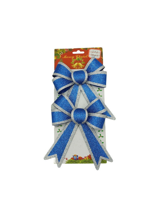 Ornament suspendat Fundă Plastic Albastru 13x18buc Set 2buc