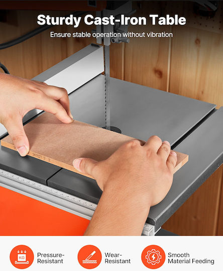 Vevor Bandă de ferăstrău TS05HPSS10INGDAGR001V2 cu Putere 373 Watt