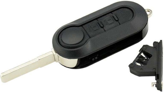 Husă Cheie Auto Techstar Compatibilă Fiat 500 Ducato Bravo Stilo Punto Panda 2 Butoane
