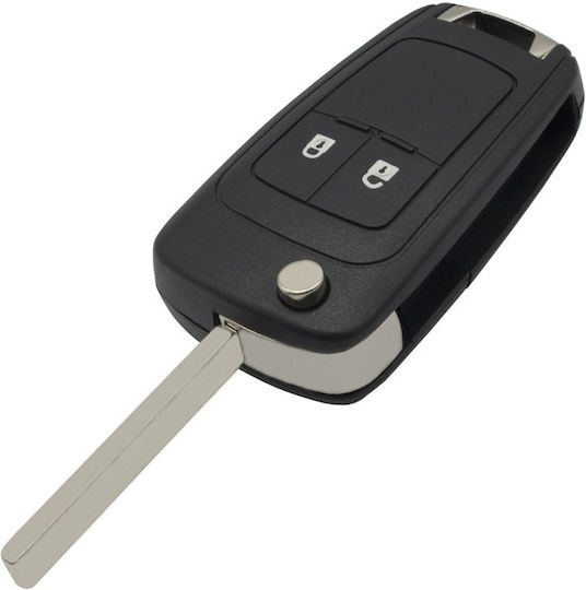 Techstar Car Key Case Compatible Chevrolet Vauxhall 2 Buttons